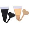Garneck Mutandine Invisibili in Cotone a Cuore da Donna Senza Cuciture 2 Pezzi Adesive e Invisibili per Ropa De Mujer, per Feste e Matrimoni