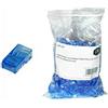 LINK LKPL85B Confezione 100 CONNETTORI 8 Poli Cat 5E UTP Non SCHERMATO RJ45 Blu