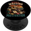 Slothwurk Ancora in Attesa di Motivazione Umorismo Pigro PopSockets PopGrip Adesivo