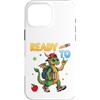 S2Shop Back To School Dragon Lover Custodia per iPhone 16 Pro Max Pronto Per Imparare Drago Studente Di Ritorno A Scuola Bambini Ragazzo