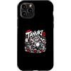 Japanese Tanuki Yokai Sake Legend Spirit Custodia per iPhone 11 Pro Tanuki Folklore Giapponese Lucky Sake Trickster Spirit