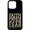 Faith Over Fear Motivational Men and Wom Custodia per iPhone 15 Pro Max Faith Over Fear Isaiah 41 10 Christian fronte e retro stampa