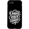 Romantic Latin Language Custodia per iPhone SE (2020) / 7/8 Omnia Vincit Amor Latin Script Love Citazione