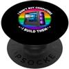 Gamer Tech Retro For Computer Enthusiast Detto divertente non comprare computer costruirli PopSockets PopGrip Adesivo