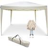 Goodyear - Tenda pieghevole multifunzionale beige 3x3 m | Impermeabile | Ideale per giardino, terrazza, spiaggia | Borsa per il trasporto | 4 Giacca a vento (beige)