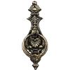 Relaxdays Battente per Porta, Battiporta ad Anello, Batacchio, Stile Rustico, Ghisa, HLP: 24 x 8,5 x 3 cm, Nero Bronzato