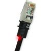 société CUC Cavo patch LED, CAT 5e U/FTP in rame, PVC, 1,5 m, nero, confezione da 12