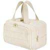 Generisch Borsa da viaggio per donne - Organizer portatile da appendere, beauty case da donna | Beauty case con chiusura lampo, borse da donna, borse da viaggio, shampoo, balsamo, set di pennelli, M, Crema