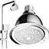 Generic Soffione Doccia Illuminato - Soffione Doccia Ad Alta Pressione, Soffione Doccia A LED | Luce Con Sensore Di Temperatura, Soffione A Pioggia Rotondo, Soffione Doccia Con Luce RGB, Soffione Doccia A Ris