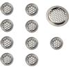 TopHomer Rete di ventilazione circolare, 10 pezzi di griglia di ventilazione, griglie di ventilazione in acciaio inossidabile per armadio da cucina, bagno, guardaroba - 19mm