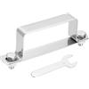 QUARKZMAN Fascia A U Per Tubo Quadrato 80x40mm Fascia A U In Acciaio Inox 304 Con Piastra Bulloni Dadi E Chiave Per Tubi Sbarre Porte Ringhiere