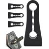 Generic Ammortizzatore serratura portiera auto - Buffer smorzamento acustico, protezione portiera automobilistica | Imbottitura protettiva per l'eliminazione del rumore interno, accessorio per auto universale