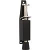 Amig - Fermaporta in Gomma Mod10 per Fissare e Tenere Aperte le Porte, Fermaporta Verticale in Zamak, Anti Battitura, Misure 120 x 25 mm, Percorso 28 mm, Nero