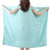 Generic Asciugamano da bagno indossabile - Asciugamano da doccia da donna, asciugamano da spa, accappatoio in pile corallo | Asciugamano da bagno assorbente ad asciugatura rapida con tasca, cinghia regolabile