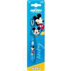 Mr White Spazzolino da denti Mickey Mouse con cappuccio di protezione, ventosa, manico comodo e setole morbide per bambini