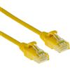ACT Giallo 10 metri LSZH U/UTP CAT6 cavo patch slimline per datacenter senza strappi con connettori RJ45 (D