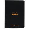 RHODIA 119186C - taccuino a punto metallico Black A5 14,8x21cm 80g/m²
