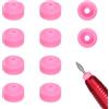 Garneck 10 Pezzi Copri-Punte Protettive per Fresa Unghie Cappucci di Copertura Resistenti e Riutilizzabili per Strumenti Nail Art Protezione Completa per Testine Lucidatura in Saloni di