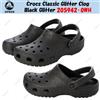 Crocs Zoccolo Crocs Classic Glitter nero glitter 205942-0WH taglia unisex