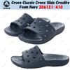 Crocs Classic Crocs Slide Croslite Foam Navy 206121-410 taglia unisex