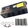 Riloer Riscaldatore elettrico per auto, sbrinatore per camper, 12 V, 600 W-800 W, ventilatore riscaldatore portatile, 4 fori, sbrinatore per parabrezza, riscaldamento e raffreddamento