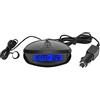 Riloer Termometro Elettronico per Autoveicoli Orologio Digitale Voltmetro Indicatore di Tensione con Display a LED e Funzione Tempo, con Termometro Refrigerato -50 ℃-70 ℃