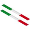 Jubilofex Decalcomania Per Auto Tricolore Italiana - Adesivo Bandiera Nazionale Italiana, Emblema Patriottico Automobilistico, Vinile Adesivo Premium Tagliato Con Precisione Impermeabile Resistente Sbiadim