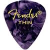 Fender Plettri per chitarra in celluloide di alta qualità, forma 351, viola moto, sottili, confezione da 12