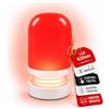 Viraleo NXT - Lampada Notturna 620nm per Sonno e Relax | Illuminazione Rubino per Neonati e Adulti | Red Light Ricaricabile USB | 3 Livelli di Luminosità | Luce da Comodino per Camera da Letto