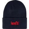 Levi's LAN Poster Logo Beanie 9a8513 Cappello, Vestito Blues., Taglia Unica