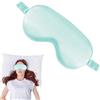 Generic Maschera per Blocco Luce - 2 Mascherine Da Notte in Cotone Maschera Occhi Morbidi Bande Regolabili Benda Occhi Neri
