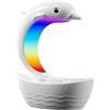 Générique Diffusore di oli essenziali - nebulizzatori ad ultrasuoni a forma di goccia di pioggia | Umidificatore a LED con cambio di colore a forma di delfino, diffusore di aromi per camera da