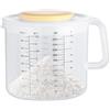 gifyym Caraffa Graduata Con Paraschizzi - Dosatrice In - Barattoli Di Coperchio Da | Misurino Graduato Da 2400 Ml Manico Ergonomico | Per Miscelazione Di Gradua