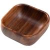 Generico Pia?to Quadrato in Legno - Ciotole da 15 cm per Cibo - Vassoio Decorativo Quadrato, Elegante Pia?to da Portata, Stoviglie Vintage per Pane, Frutta, Antipasti, Salse, Dolci, Caramelle, Condimenti, Cili