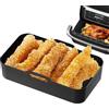 Generic Rivestimento Per Friggitrice Ad Aria - Cestello Per Friggitrice Ad Aria 32x20x9 Cm | Tappetini Per Vassoi Per Alimenti Antiaderenti In Silicone | Cestino Per Teglia Da Forno Per Friggitrice Ad Aria |