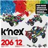 Basic Fun K'Nex 15214 12 Model Rad Rides Building Set, Educational Toys for Boys and Girls, 206 Piece Stem Learning Kit, Engineering for Kids, Fun and Colourful Construction Toys for Children Aged 7 +