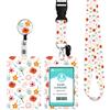 Cochie Porta Badge da Collo, Portabadge Collo Retrattile per Porta Badge Identificativo