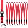 Segus Laccetti Porta Badge, 10 Pezzi Lanyard Collo, in Imitazione di Nylon, Cord