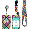 Cochie Porta Badge da Collo, Portabadge Collo Retrattile per Porta Badge Identificativo