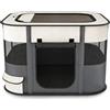 Floving Box portatile per cani recinto per animali domestici 80x60x55cm recinto per animali domestici pieghevole rettangolare Stanza di consegna Nido per gatti rifugio per gatti cuccia per cuccioli