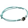 La Filigrana delle Sorelle Manunta Bracciale con Su Coccu in Argento, cordino regolabile CELESTE
