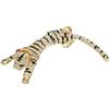 Générique Spilla con strass, in metallo, 26 x 6 cm, spilla vintage con motivo tigre elegante, baldacchino a spalla per blazer, giacche, abiti, costumi, accessorio animale alla, abbigliamento quotidiano da