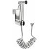 QWORK® doccetta per bidet WC - testa in acciaio inossidabile 304, tubo flessibile da 150 cm, gancio per serbatoio del water - ideale per igiene e cura degli animali