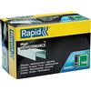 Rapid 5000 Graffe Piatte n.140/10 in Acciaio Zincato per Plastica e Cartone