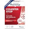 Vitarmonyl Colesterstop Nuova Formula - Con Aglio Nero (Allium Sativum) e Coriandolo - Antiossidante Naturale - CQ10 e Acido Folico - Integratore Cuore e Circolazione - 20 Capsule
