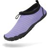 Mishansha Scarpe da Scoglio Uomo Donna Scarpette Mare Scoglio Antiscivolo Scarpe Mare per Spiaggia Piscina Acqua Immersione Nero Scuro,Gr.40