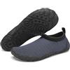 Mishansha Scarpe da Scoglio Uomo Donna Scarpe Immersione Antiscivolo Asciugatura Rapida Leggere Scarpe da Acquatiche, Nero 46 EU
