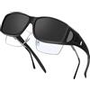 Farrobor Sovraocchiali da Sole Occhiali da Sole da Uomo Polarizzati Occhiali da Sole Protezione Laterale per Uomo Donna Guida Sportivi Protezione UV400 0311