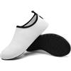 SAGUARO Scarpe da Scoglio Uomo Donna Scarpette Scoglio Leggere Scarpe Mare Asciugatura Rapida Scarpette Mare Scarpe Spiaggia Antiscivolo Scarpe per Acqua Immersione Surf Bianco Gr. 44/45 EU