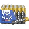 VARTA Batterie VARTA Power on Demand AAA Micro (adatte per accessori PC, dispositivi di domotica o torce) confezione da 40, (4003311391)